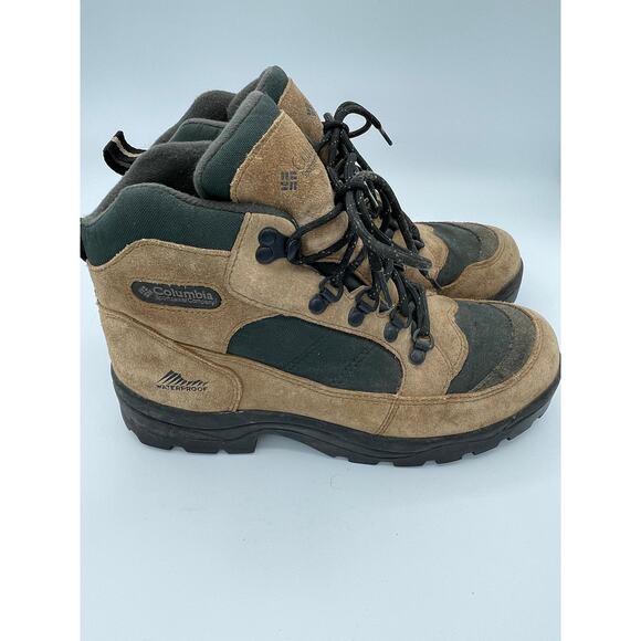 Columbia Hurricane Creek Mens Hiking Boots Waterproof Brown Green Size 7.5 Scout main image 4